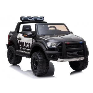 Polizei Ford Elektro Kinderauto Raptor schwarz