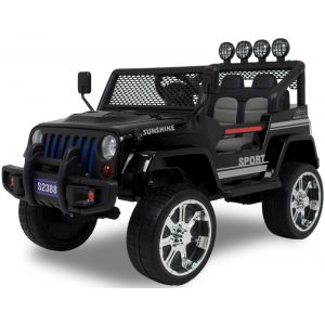 Jeep Elektro Kinderauto Monster 4x4 schwarz