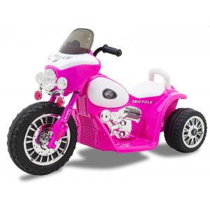 Elektrokindermotorrad Wheely in Pink und Schwarz Kijana Elektro Kinderauto Elektro Kinderauto