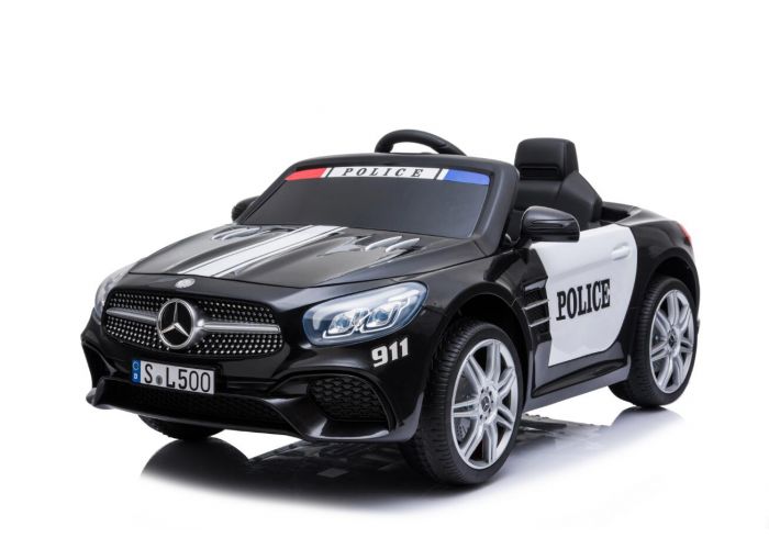 Mercedes elektrische Kinderwagenpolizei SL500 schwarz