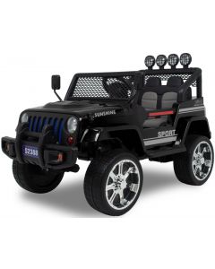Jeep Elektro Kinderauto Monster 4x4 schwarz