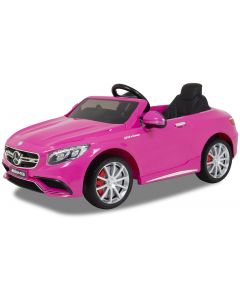 Kinder Elektroauto Mercedes Benz S63 AMG V8 Pink 12 V Kinderfahrzeug rosa neu 