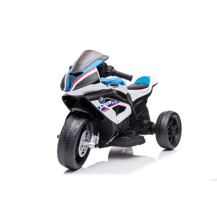 BMW Mini Trike HP4 in Weiß: Das ultimative elektrische Kindermotorrad Alle Elektro Kindermotorräder/Kinderroller Kindermotorräd